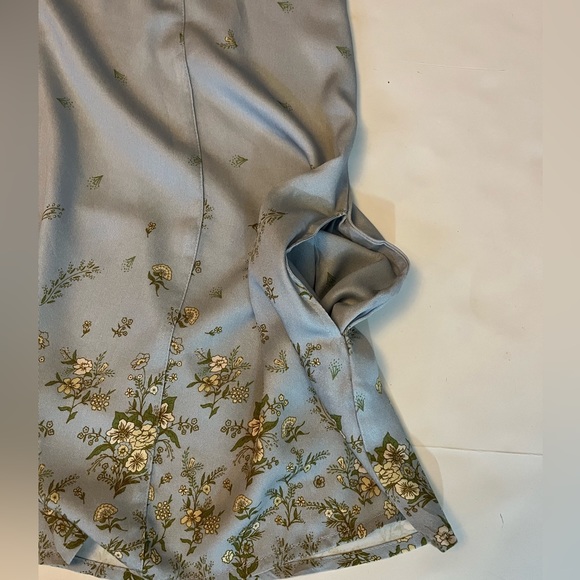 NWT Urban Outfitters Baby Blue Floral Trapeze Dress SZ XS - Picture 6 of 9